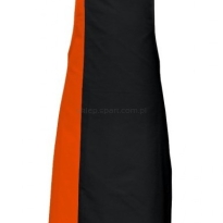 Fartuch Duo kontrastowy pas DS8572 apron pomarańczowy
