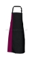 Fartuch Duo kontrastowy pas DS8572 apron bordowy