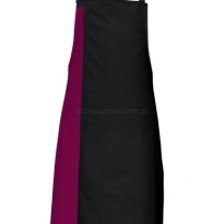 Fartuch Duo kontrastowy pas DS8572 apron bordowy