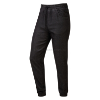 spodnie dla kucharza, wygodne, bawełniane, black denim, pw556