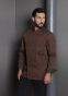 Bluza kucharska KARLOWSKY LARS brązowa - 6