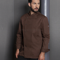 Bluza kucharska KARLOWSKY LARS brązowa - 6