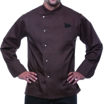 Bluza kucharska KARLOWSKY JULIUS brązowa, kitel kucharski brązowy