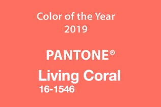 Koszula kelnerska i kolor roku Pantone 2019 Living Coral